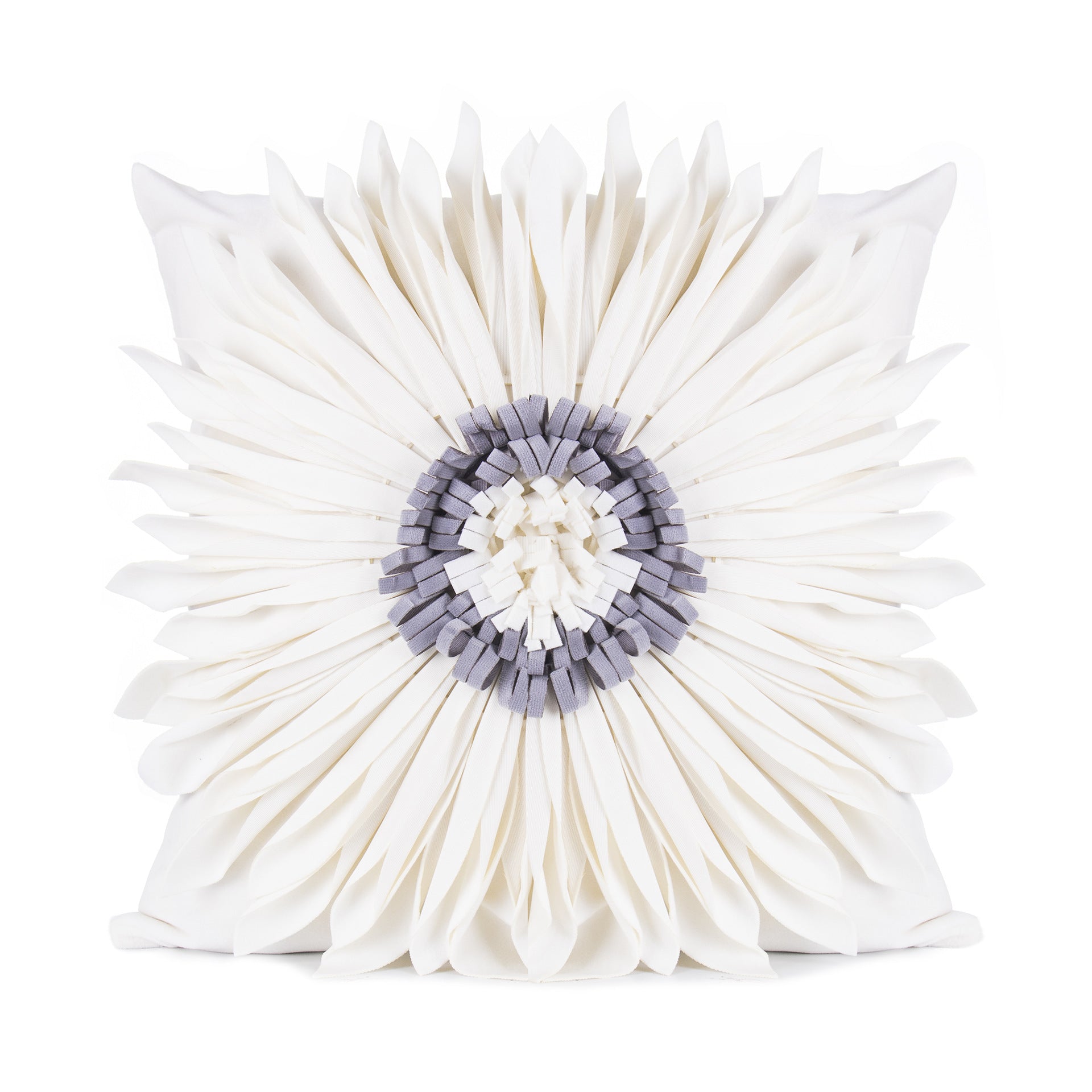 Throw Pillows Velvet Stitching 3D Chrysanthemum Cushion