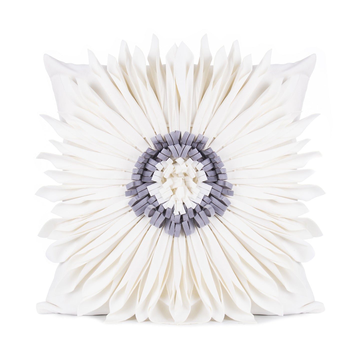 Throw Pillows Velvet Stitching 3D Chrysanthemum Cushion