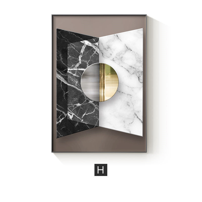 Abstract Geometric Canvas Painting Picture / Wall Poster