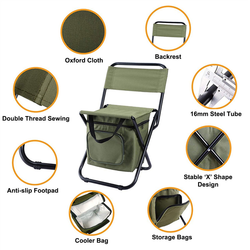 Portable Folding Chair Movable