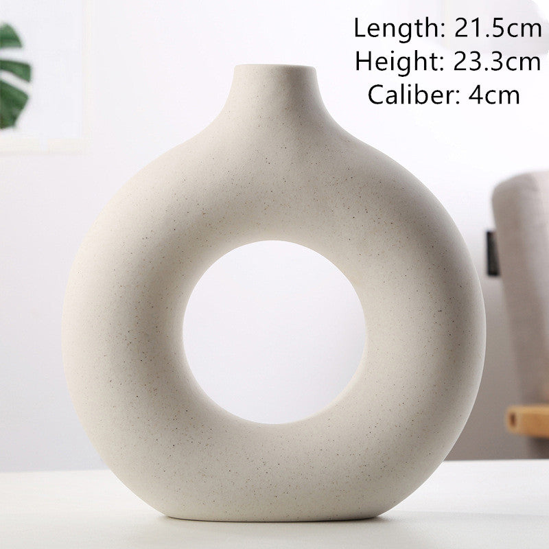 Circular Ceramic  Vase