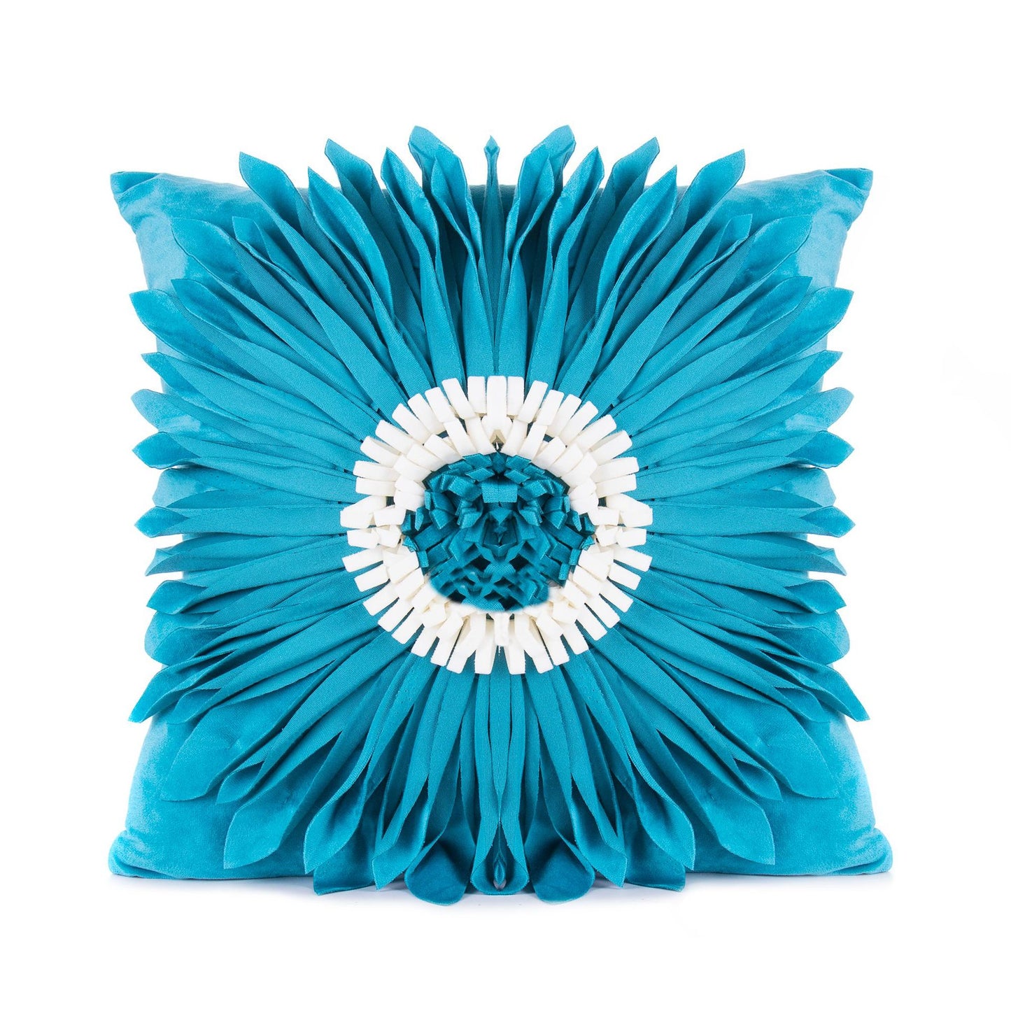 Throw Pillows Velvet Stitching 3D Chrysanthemum Cushion