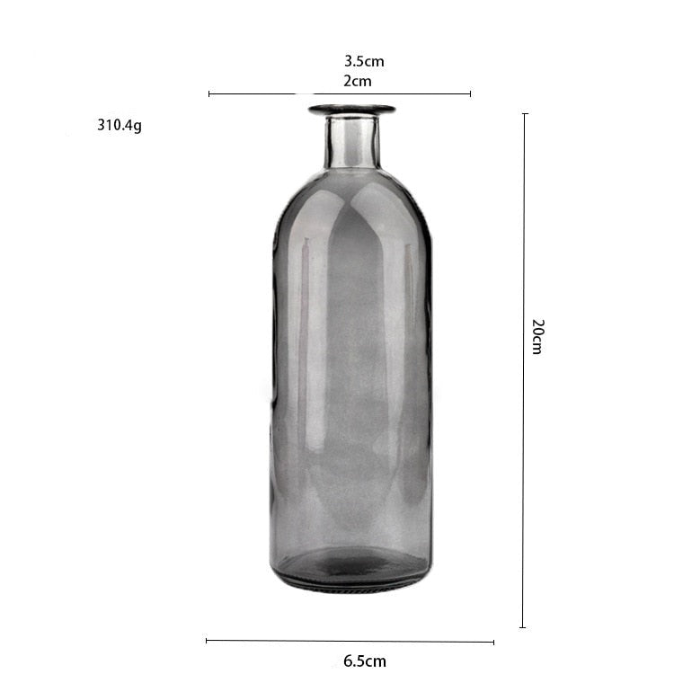 Glasvase Wohnzimmer Getrocknete Blumen Nordic Ins Stil Glas Transparent Dill Dekoration Zubehör Blumenvasen Für Häuser