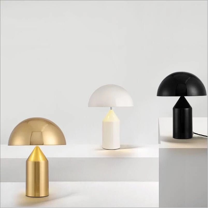 Metal Mushroom Table LED Lamp Gold/White/Black