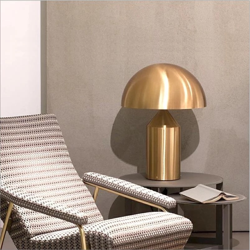 Metal Mushroom Table LED Lamp Gold/White/Black