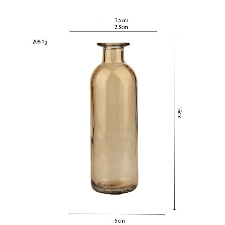 Glasvase Wohnzimmer Getrocknete Blumen Nordic Ins Stil Glas Transparent Dill Dekoration Zubehör Blumenvasen Für Häuser