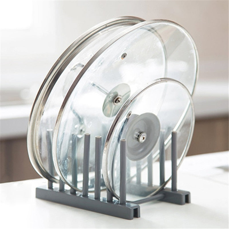 Kitchen Organizer Pot Lid Rack Stainless Steel