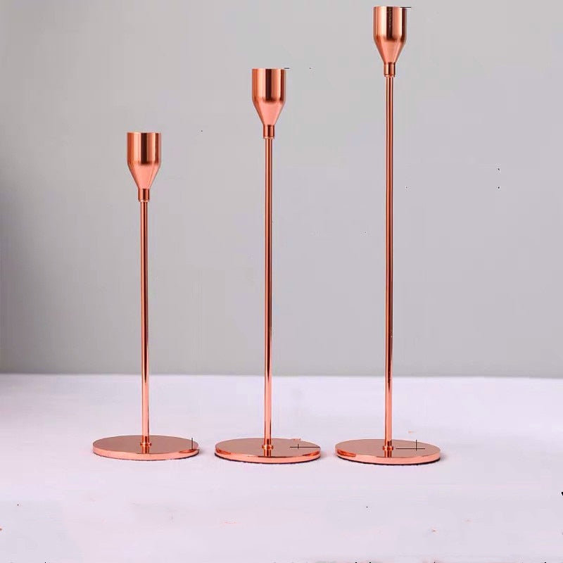 Simple European Metal Candle Holder 