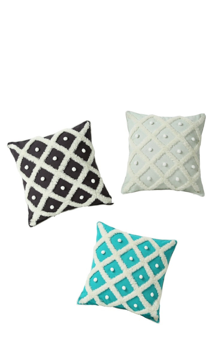 Ball Pillow Case Tufted Moroccan - Kayluz Home