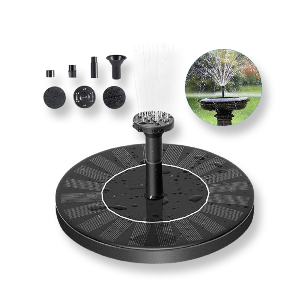 Solar Fountain  Outdoor Garden Classic Round