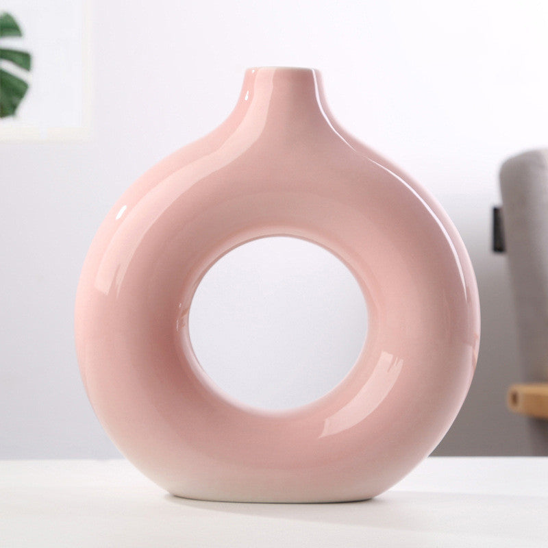 Circular Ceramic  Vase