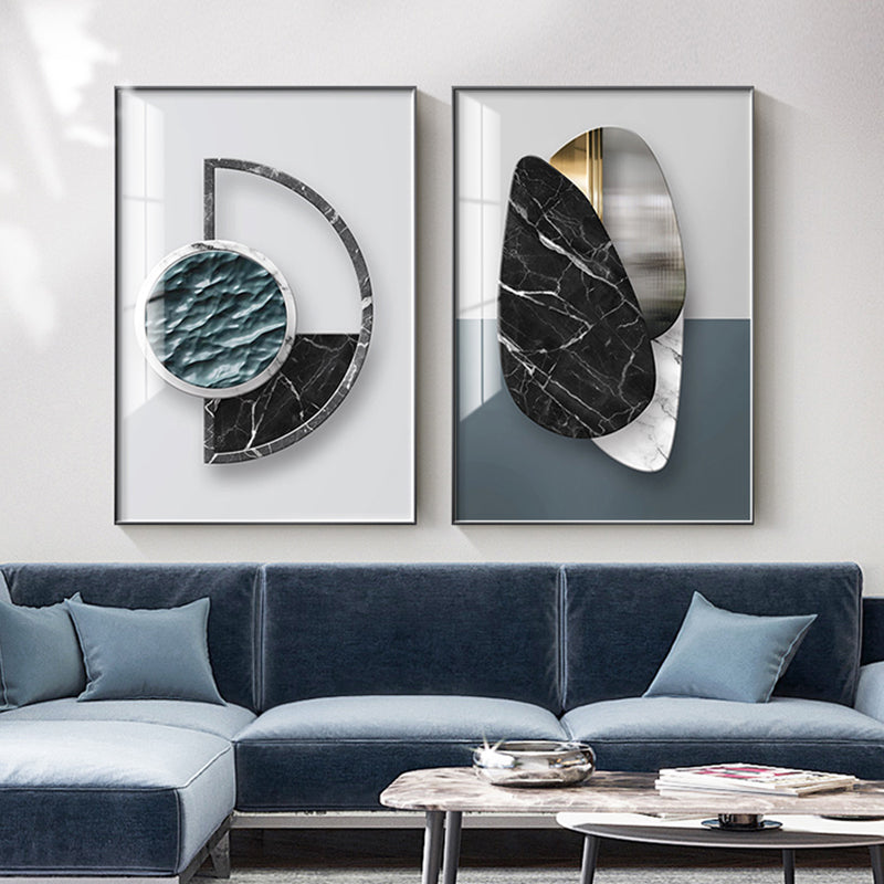 Abstract Geometric Canvas Painting Picture / Wall Poster