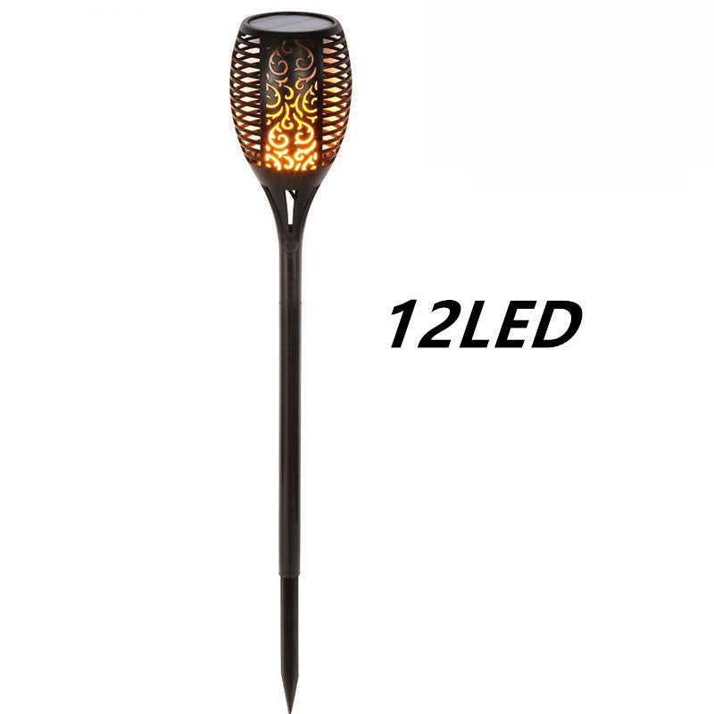 Solar Flame Flickering Garden Led Light Outdoor