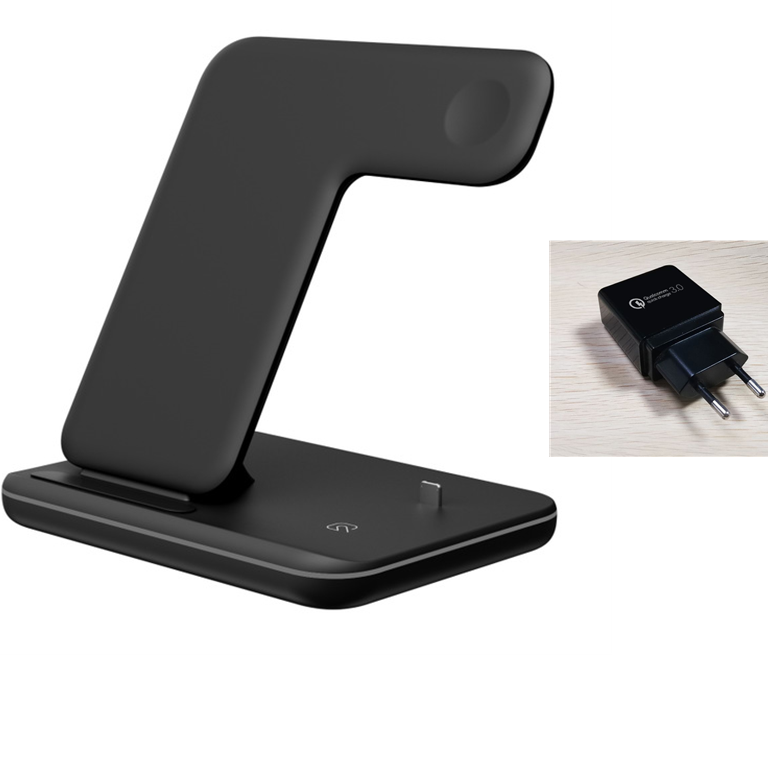 Compatible Mobile Phone Watch Earphone Wireless Charger 3 In 1 Stand