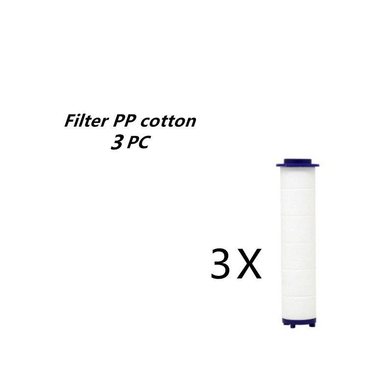 Propellergetriebener Duschkopf mit Stoppknopf und Baumwollfilter-Turbolader-Hochdruck-Handbrausedüse