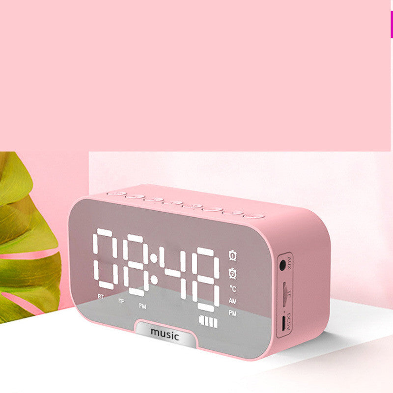 Portable Mirror Clock Alarm Clock