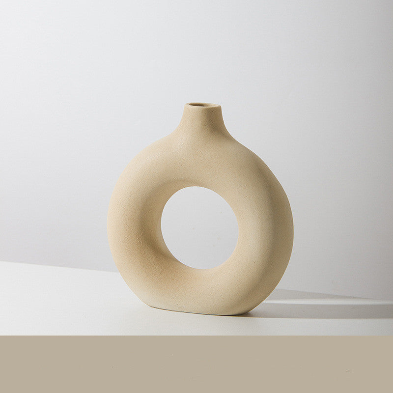 Circular Ceramic  Vase