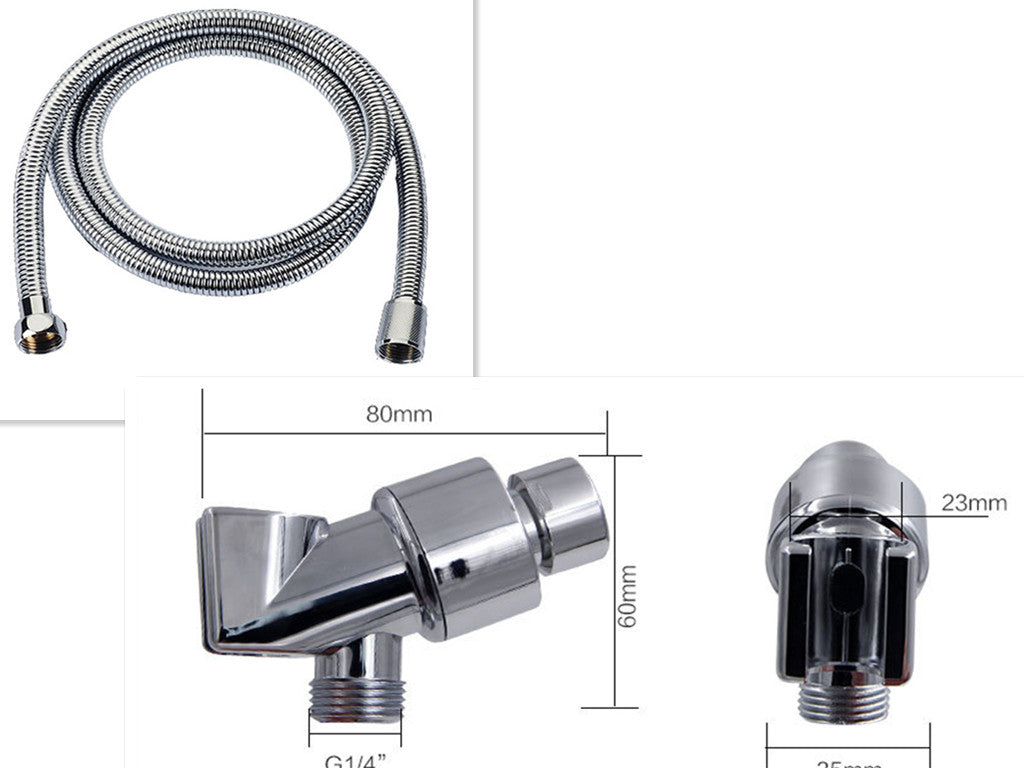 Propellergetriebener Duschkopf mit Stoppknopf und Baumwollfilter-Turbolader-Hochdruck-Handbrausedüse