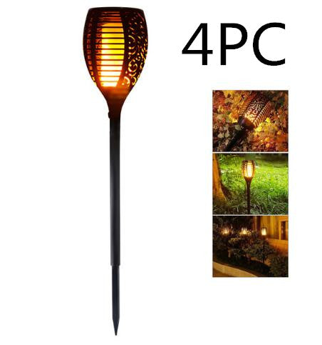 Solar Flame Flickering Garden Led Light Outdoor