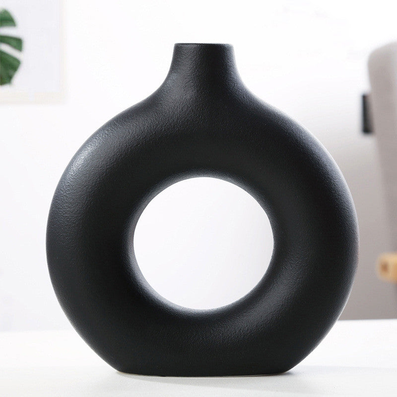 Circular Ceramic  Vase