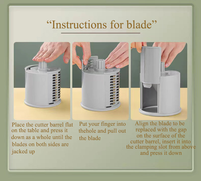 Multifunctional Drum Vegetable Slicer