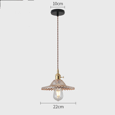 Nordic Glass Chandelier Old Retro