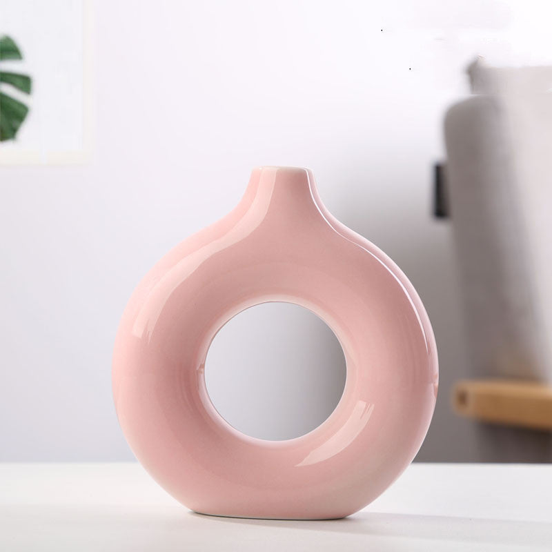 Circular Ceramic  Vase