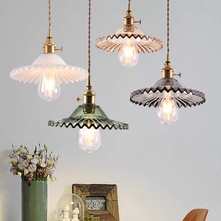 Nordic Glass Chandelier Old Retro