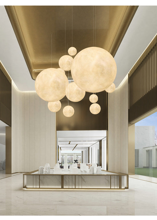 Moon Ball Chandelier