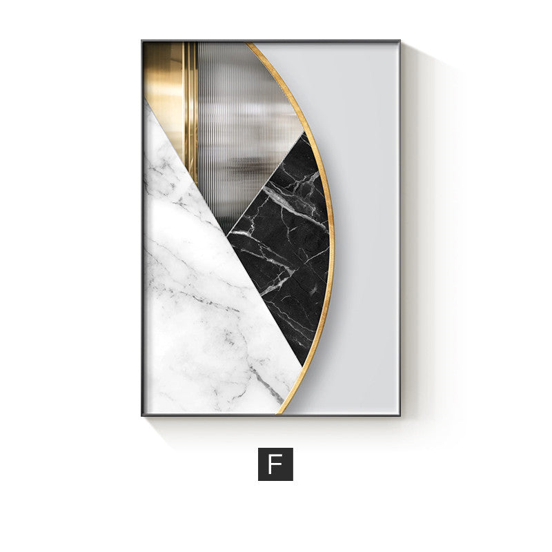 Abstract Geometric Canvas Painting Picture / Wall Poster