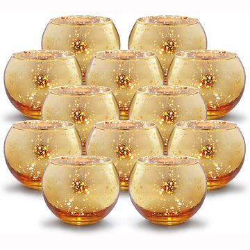 Gold Plating Christmas Candle Cup - Kayluz Home