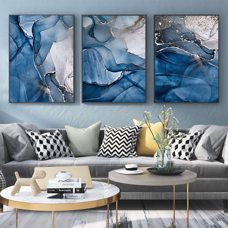 Blue Art Gallery Decorative Painting Canvas