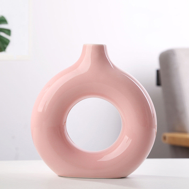 Circular Ceramic  Vase