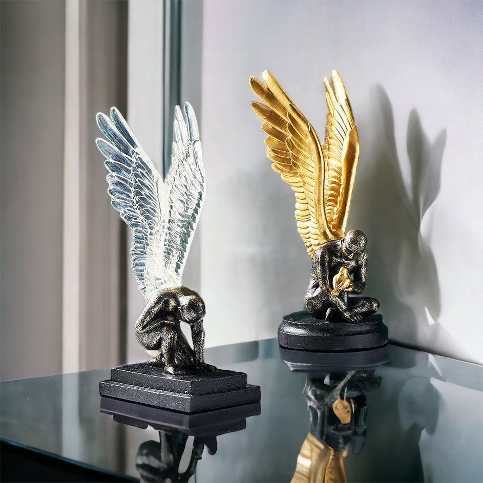 3D Angel Wing Statue Figurine Resin