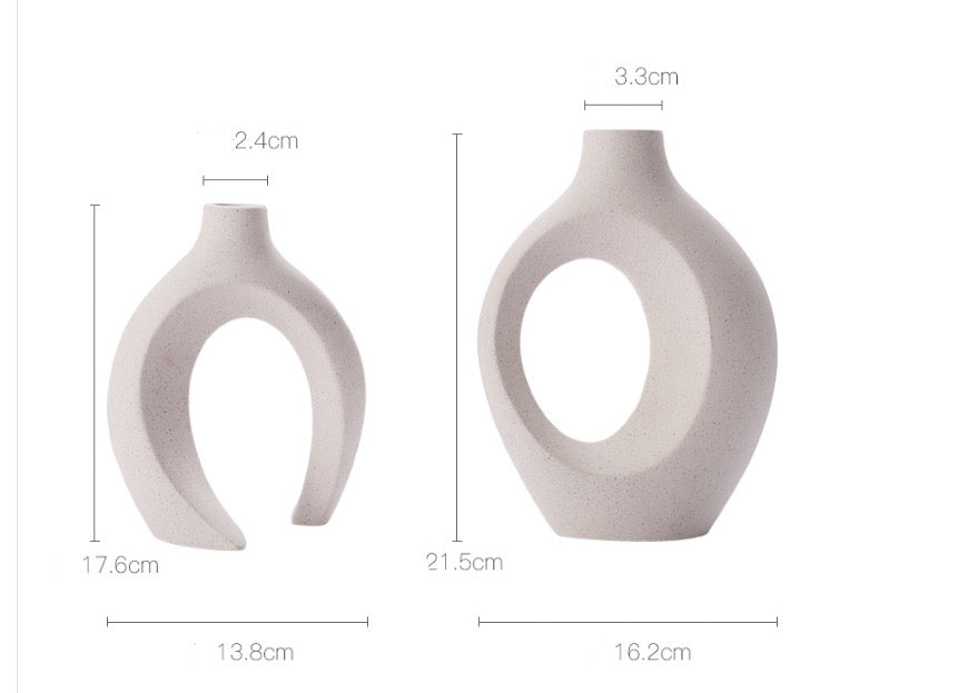 Snuggle Combination White Matte Vase - Kayluz Home